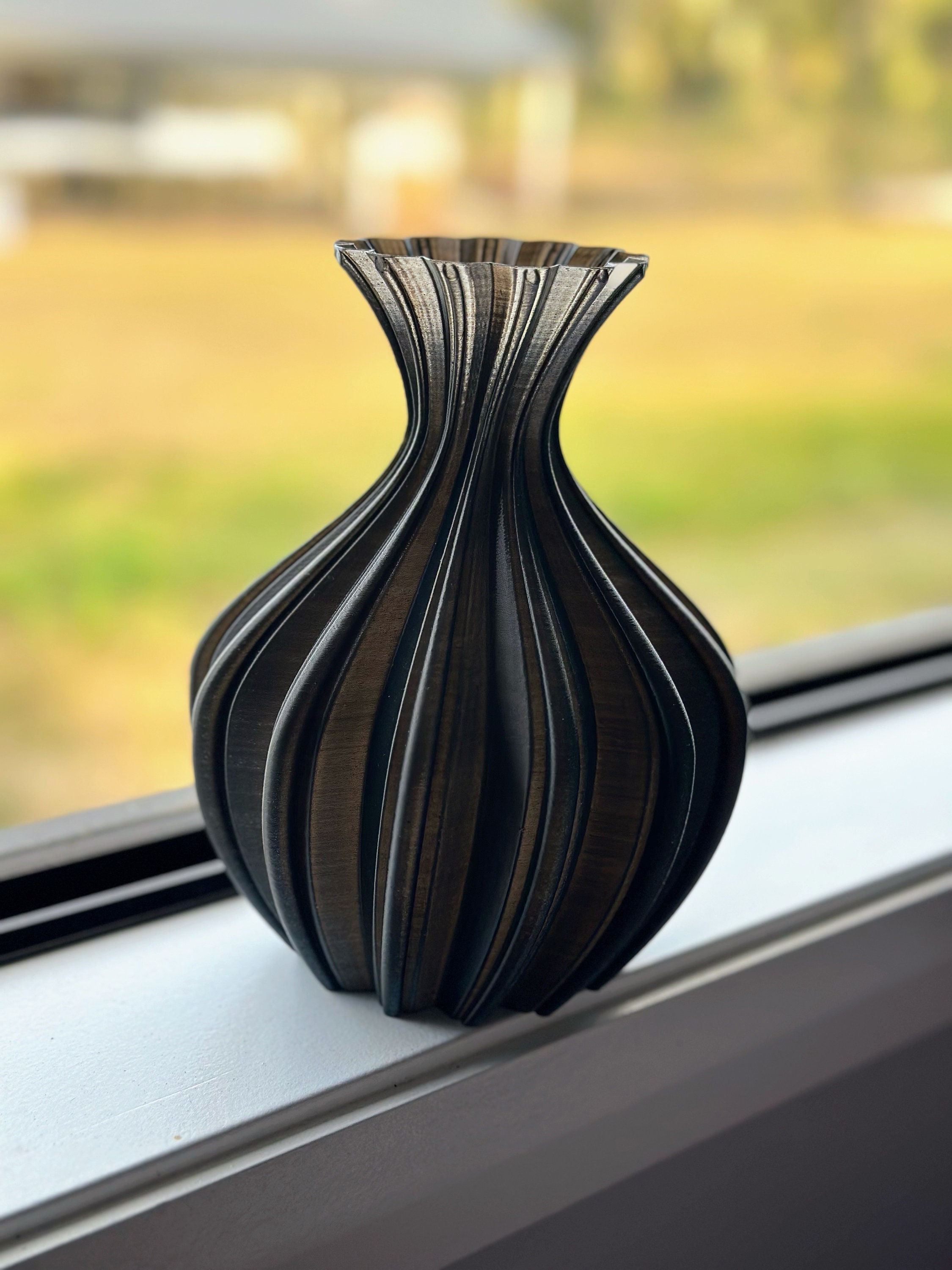 Gothic Rectangular Pot Gothic Vase Decor | Baroque Belly Goth Flower Display | Unique Bespoke ...
