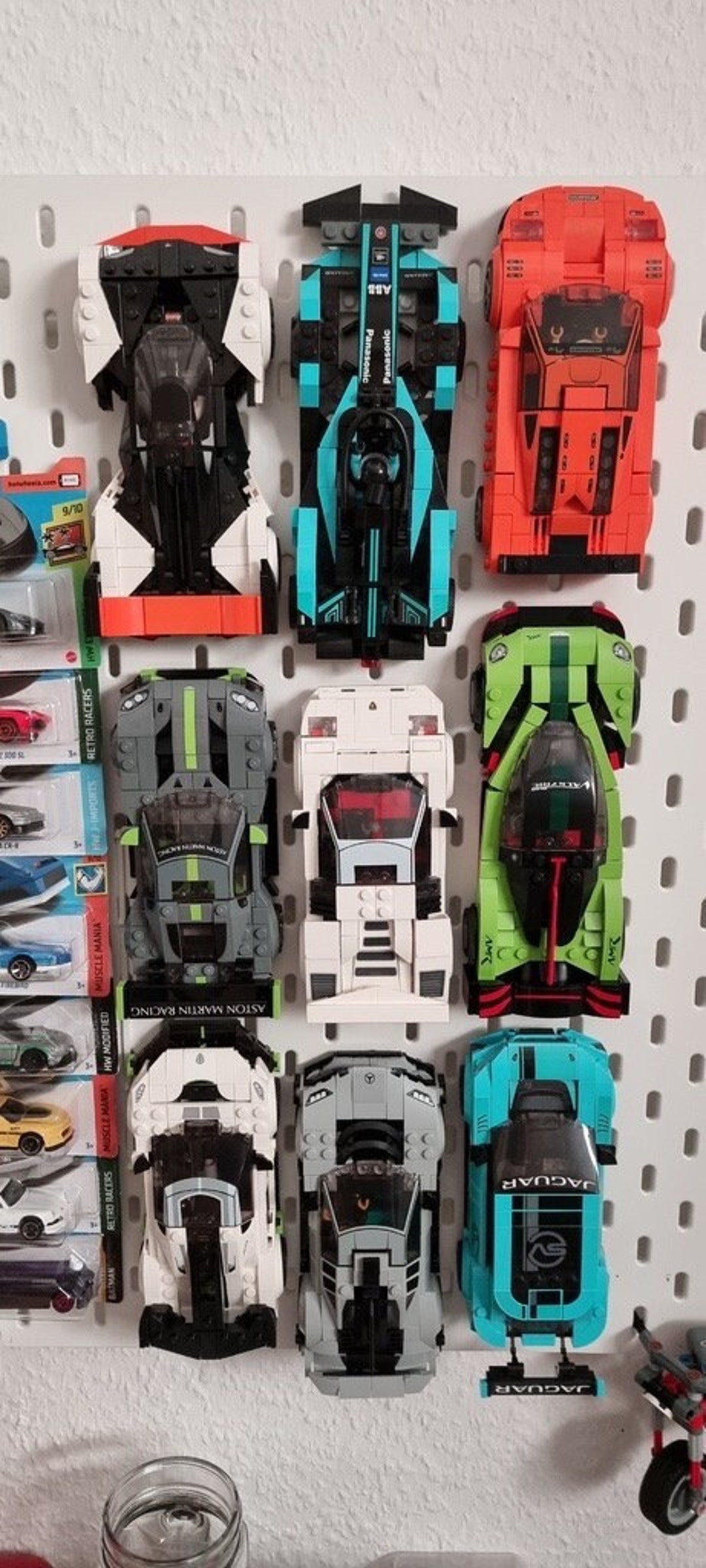 Lego Speed Champions IKEA Pegboard Mount Display Lego Car Present Home ...