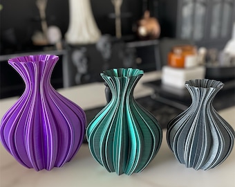 Gothic Vase Dekor | Barock Bauch Goth Blumendarstellung | Einzigartiges maßgeschneidertes Kunststück | Gruselige Metallic Vase | Viktorianische Epoche |  Blumentopf Alt