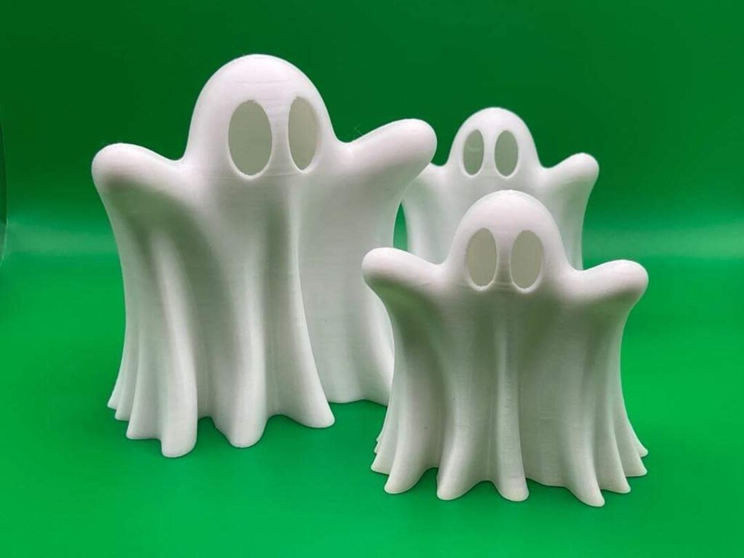 3D Printed Ghost Halloween Decoration Tealight Light up Decor Etsy