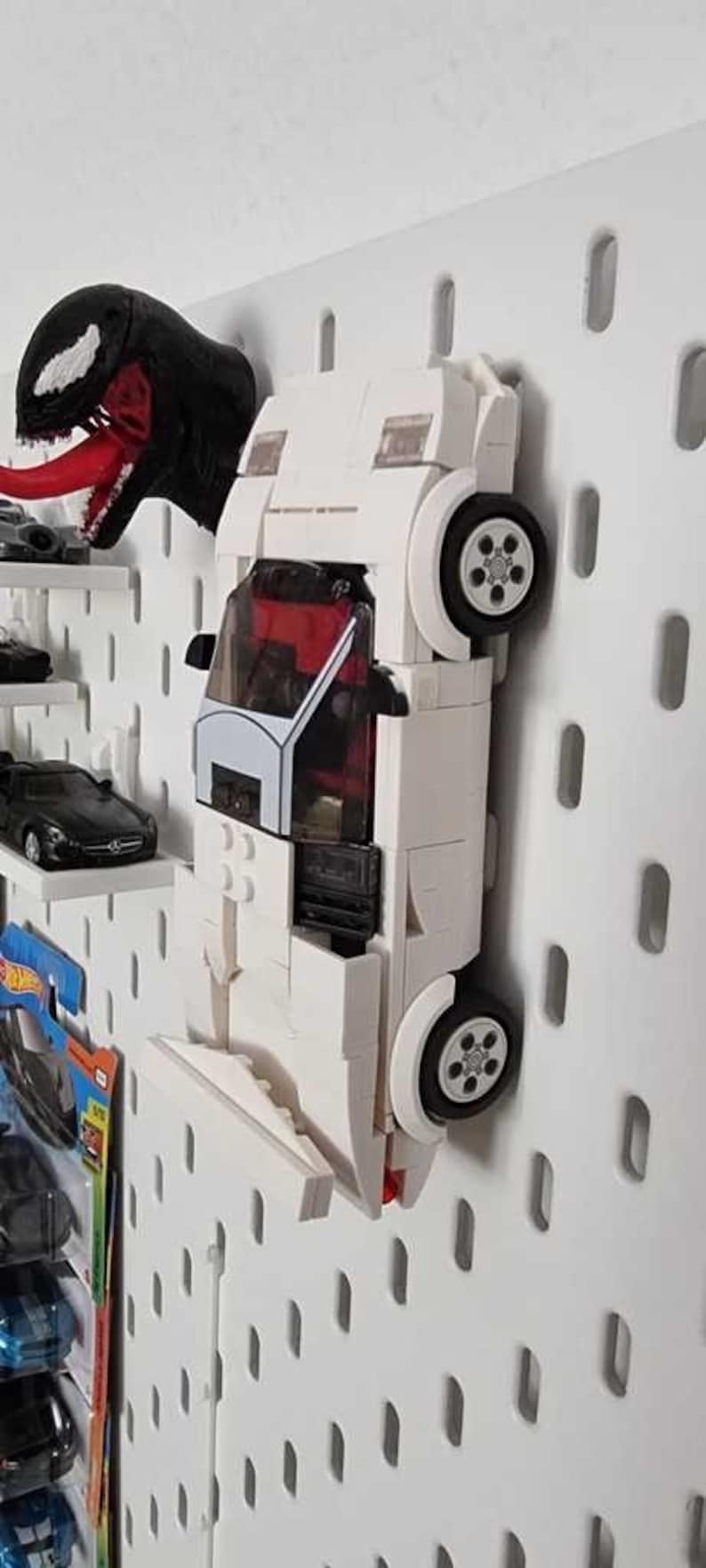 Lego Speed Champions IKEA Pegboard Mount | Display | Lego Car | Present ...