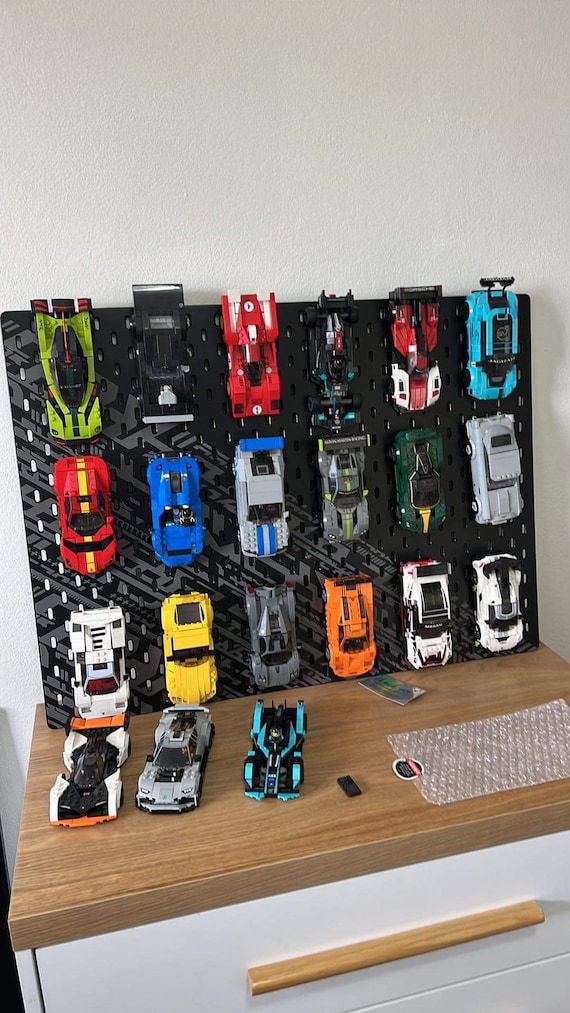 Lego Speed Champions IKEA Pegboard Mount | Display | Lego Car