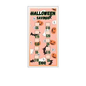 Printable Halloween Savings Challange