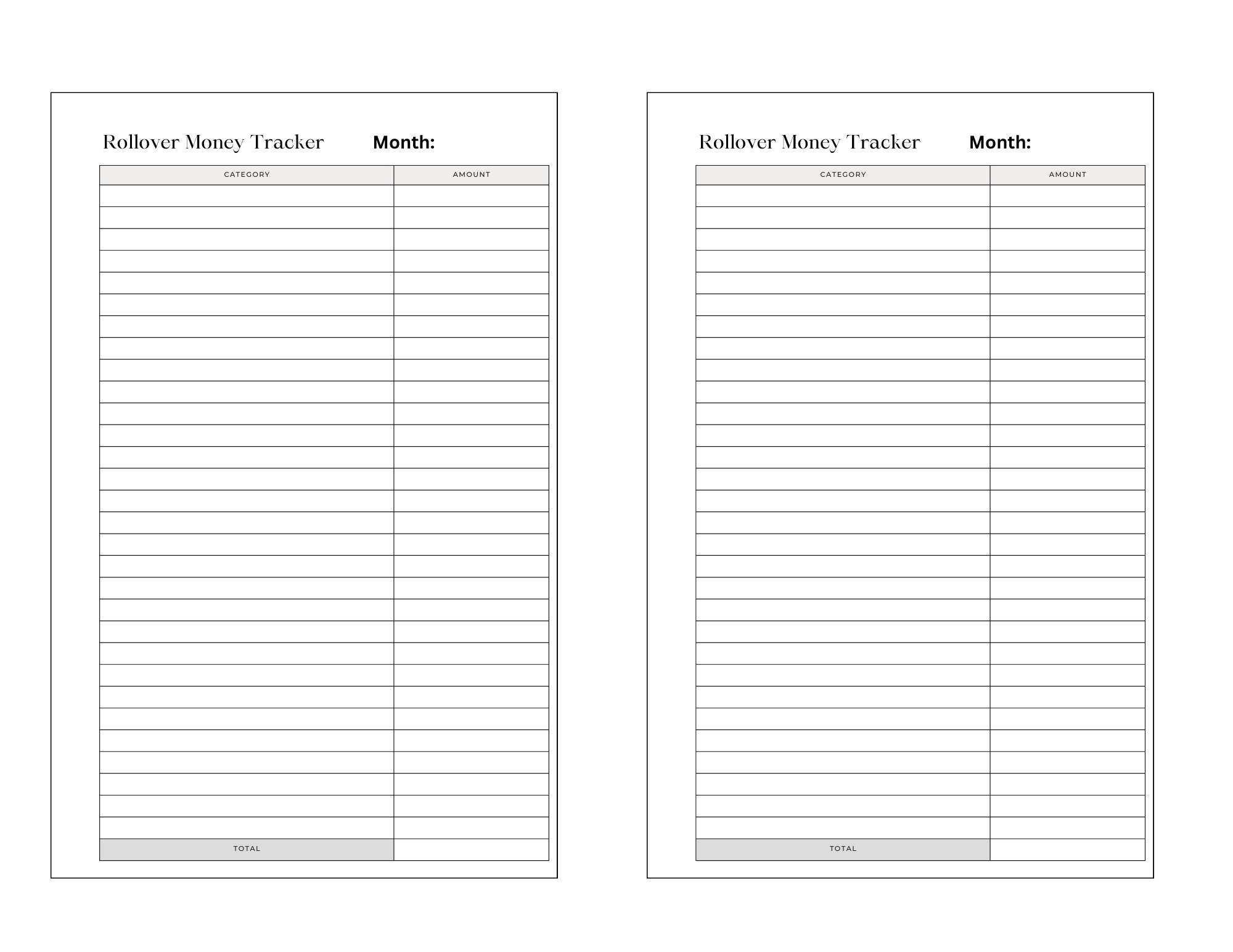 Printable Mini Happy Planner Budget Inserts - Etsy