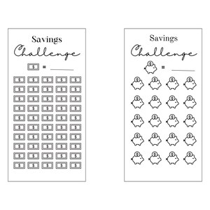 A6 Printable Savings Challenge