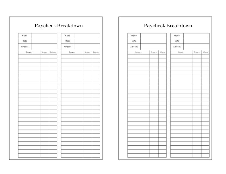 Printable Mini Happy Planner Budget Inserts - Etsy