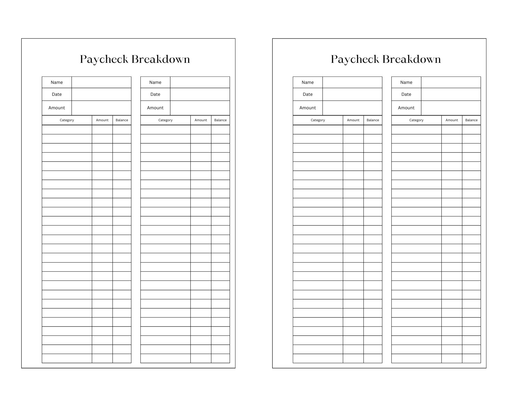 Printable Mini Happy Planner Budget Inserts - Etsy