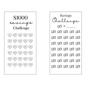 Printable Savings Challenge