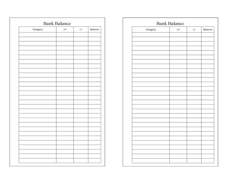 Printable Mini Happy Planner Budget Inserts - Etsy