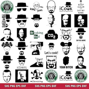 Breaking -- Bad Svg File Set, SVG Bundle LAYERED Cricut Files,Instant Download