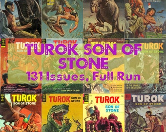 Cómics de Turok Son of Stone, cómics antiguos, 1954-1982, colección completa de 131 números