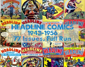 Headline Comics, Golden Age of Comics, Complete Digital Collection