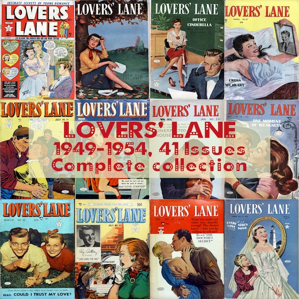 Lovers Lane Romantic Comics Digital Download Collection