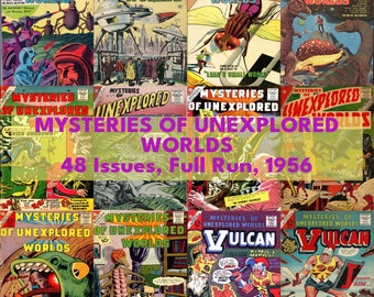 Misteri di mondi inesplorati, fumetti antologici di fantascienza, 48 numeri 1956 Collezione completa di fumetti digitali