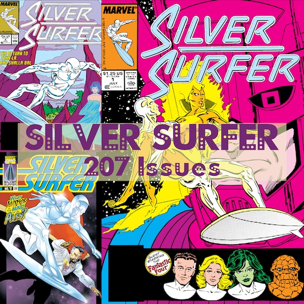 Silver Surfer Comics, Science Fiction Superhero Digital Comics-Sammlung