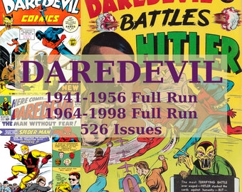 Daredevil Comics, 1941-1956 and 1964-1998 2 Complete Comics Collections, Digital Comics Download