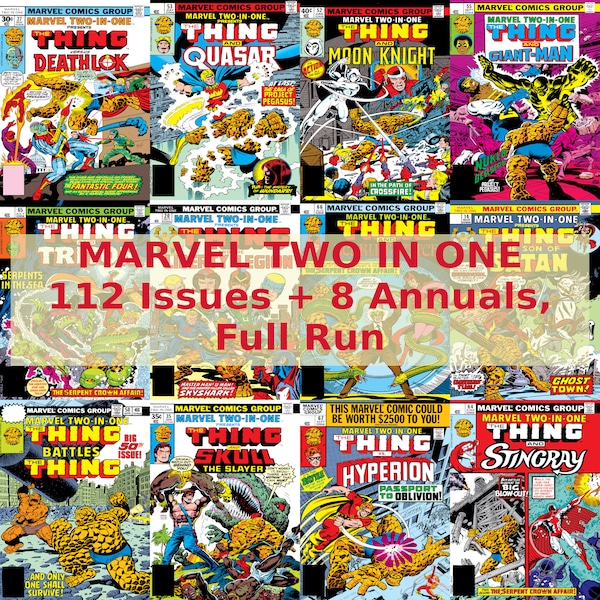 Comics Two In One 112 Issues + 8 Annuals Complete Digital Comics Collection