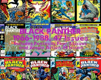 Black Panther + Jungle Action Vintage Comics