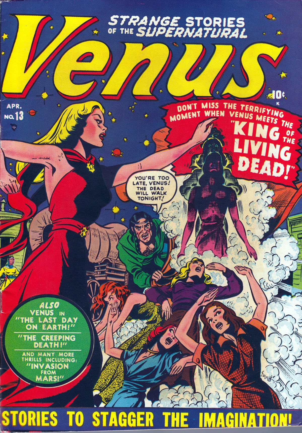 Venus the Goddess of Love Comics, Romance, Fantasy, Horror, 19 Issues ...