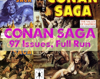 Conan Saga Comic Books 97 Issues Complete Comics Collection