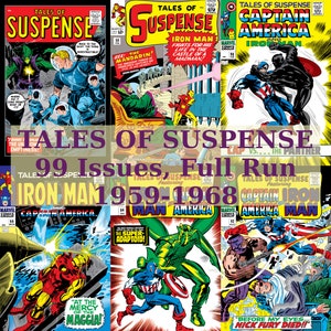 Tales of Suspense Comics, Superheroes, Science Fiction, Horror, Digital Comics