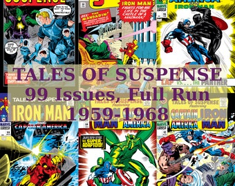 Tales of Suspense Comics, Superheroes, Science Fiction, Horror, Digital Comics