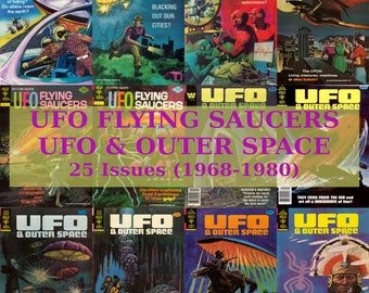 UFO Flying Saucers, UFO & Outer Space comics 1960s, 1970s