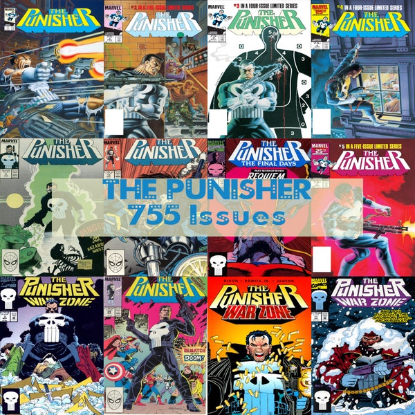 De Punisher Comic Books Collection 755 nummers