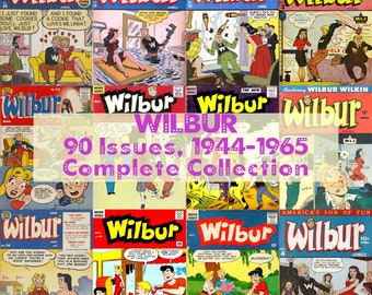 Wilbur Comics 90 Issues Complete Digital Downloadable Comics Collection Vintage 1944-1965