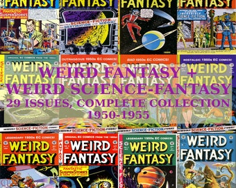Cómics antiguos, fantasía extraña + fantasía científica extraña