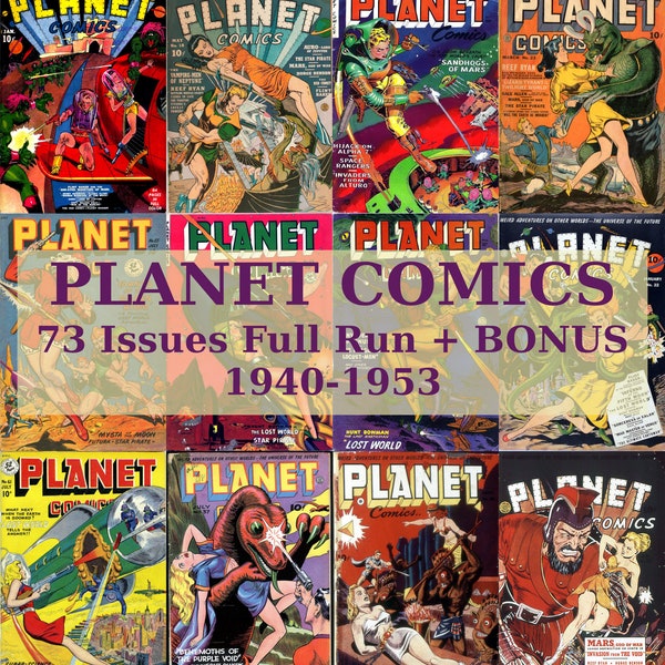 Planet Comics, Golden Age Comics, Science Fiction Comics Digital Collection