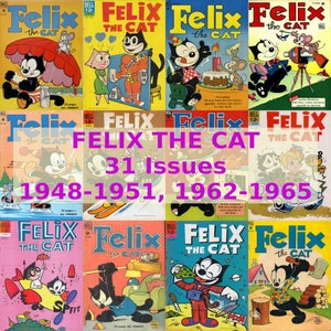 Felix the Cat Comics Vintage 1948-1965 Classic Comic Book Collection for all Ages