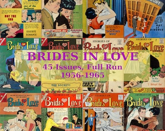 Brides in Love Comics, Vintage Romance Comic Books
