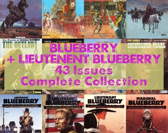 Blueberry Comics, Lieutenent Blueberry, Young Blueberry, Western Comics, Complete Collection 43 issues