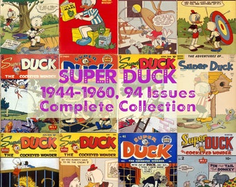 Super Duck Comics Superheros Parody Funny Comics