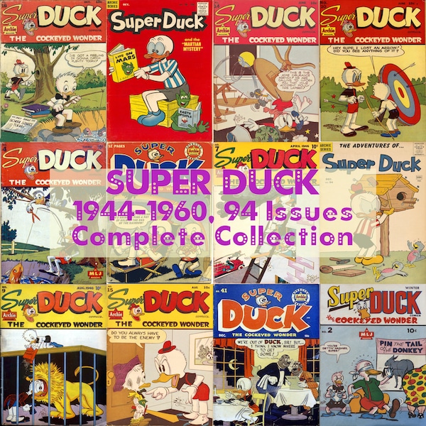 Super Duck Comics Superheros Parody Funny Comics