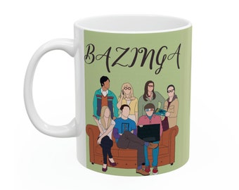 Kubek „Teoria wielkiego podrywu”, program telewizyjny Bazinga, ceramiczny kubek do kawy o pojemności 11 uncji