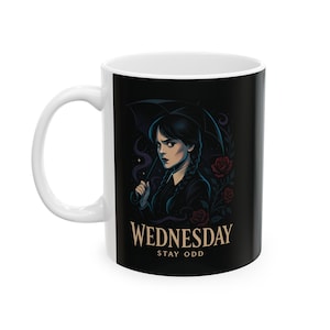 Wednesday Stay Odd Mug, Wednesday Mug, Wednesday Season 2 Mug, Birthday Gift, Christmas Gift