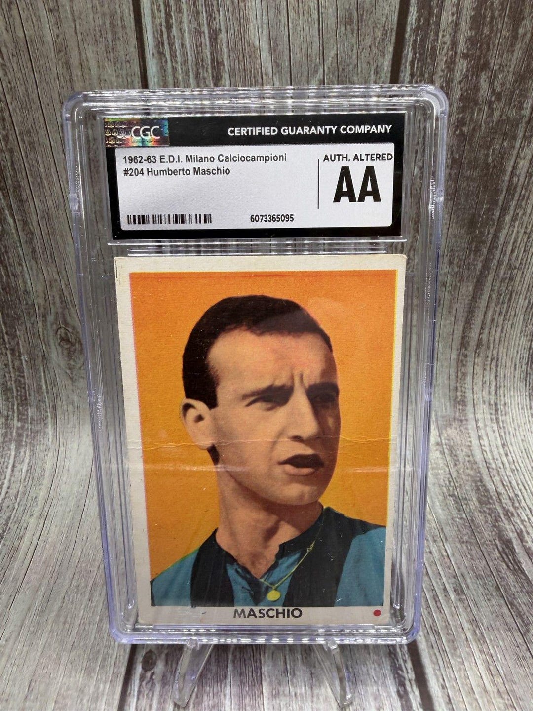 Authentic Altered 1962 E.D.I. Milano Calciocampioni - Humberto Maschio #204 CGC Authentic ...