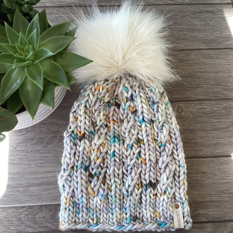 Merino double layer badge beanie - Fig main image 1