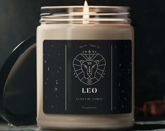 Roar with our Leo Zodiac Candle