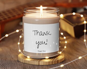 Thank You Candle: Gratitude Gift with 5 Scent Options