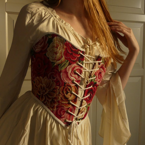 heart shaped rose corset top