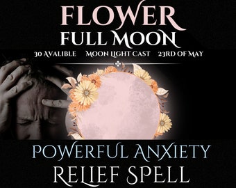 Anxiety Spell Same Day Cast, Powerful Anxiety Relief Spell, Fast Casting Magical Spell, Anxiety Healing Cast, Witchcraft Ritual Moon Spell