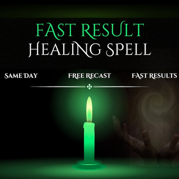 Healing Spell Same Day Cast Powerful Spell Heal Spell Fast Casting Magical Energy Healing Spell Casting Witchcraft Ritual Wellness Spells