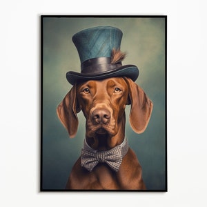 Vizsla Poster, Einrichtung Wohnzimmer, digitaler download, Geschenkideen für Hundebesitzer, Funny Dog Picture, Wall Art Print, Funny Dog