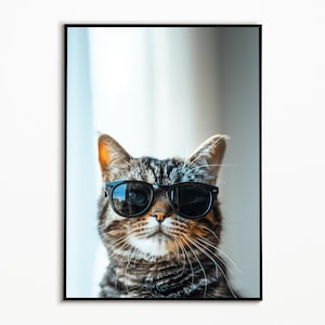 British Shorthair Cat, Digital Download, Cat Gift Ideas, Funny Cat Picture, Living Room Decor, Wall Art, Funny Gifts