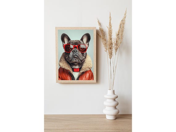 TARGA IN METALLO BULLDOG FRANCESE Cartello ATTENTI cane Arredo casa cuccia 20X30 EUR 13,00
