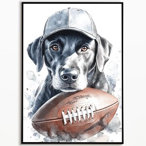 Labrador Christmas, Funny Christmas Gifts, Funny Dog Picture, Gift Ideas Dog Owners, American Football Labrador Dog