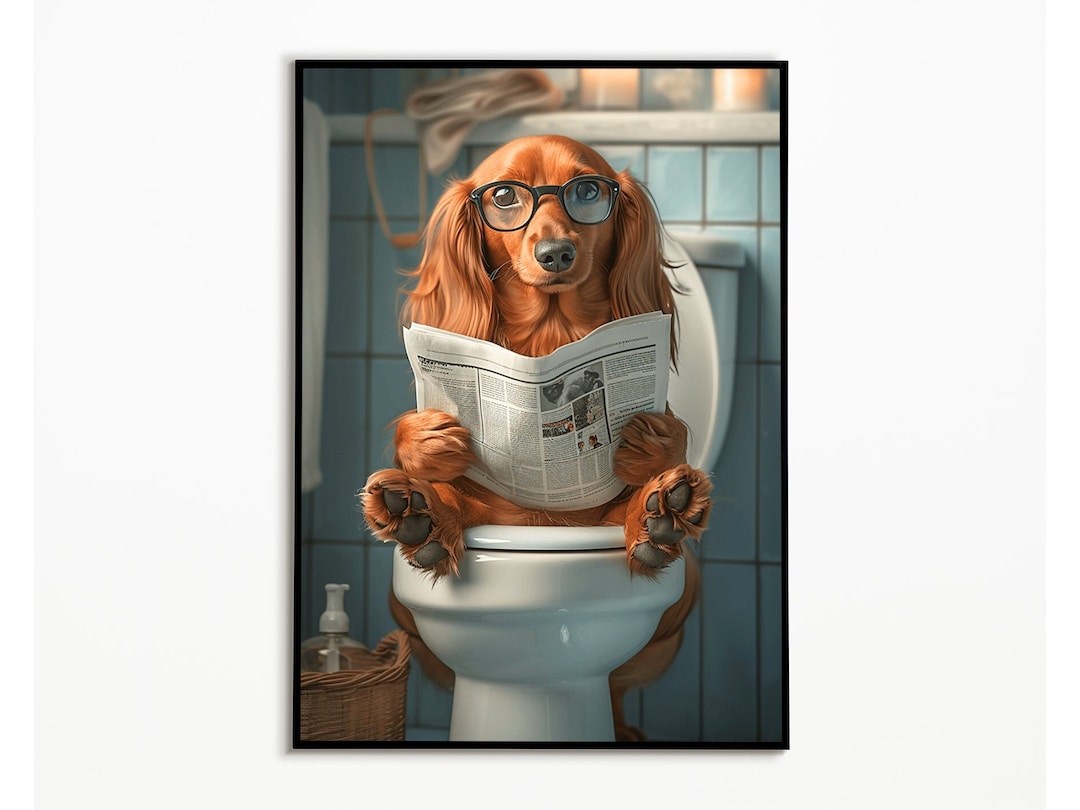 Dachshund On The Toilet Bathroom Pictures Digital Download bathroom dachshund-on-the-toilet-bathroom-pictures-digital-download-bathroom